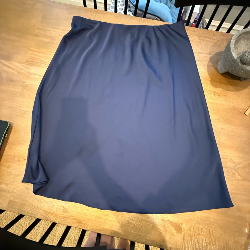 J.Crew Gwyneth Slip Skirt Navy